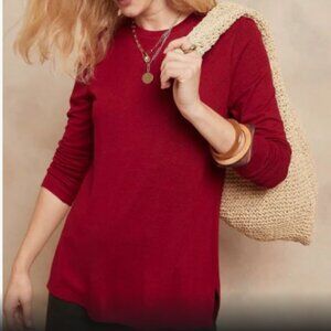 Red Large LS Banana Republic Luxe Spun Top